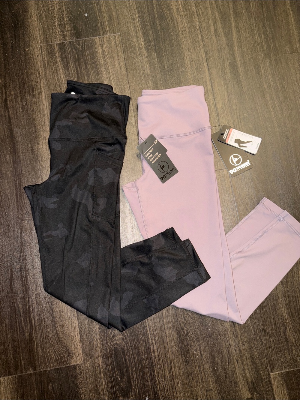 Women’s 90degree leggings bundle  - Black Camo & Light Pink